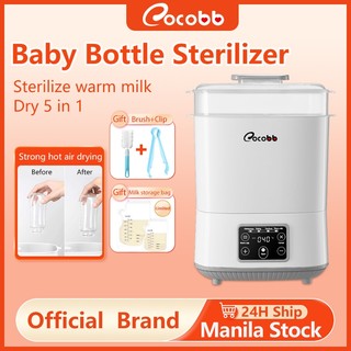 COCOBB 5 In1 Baby Bottle Sterilizer And Dryer Large Capacity Milk Warmer Steam Auto Shut-Off