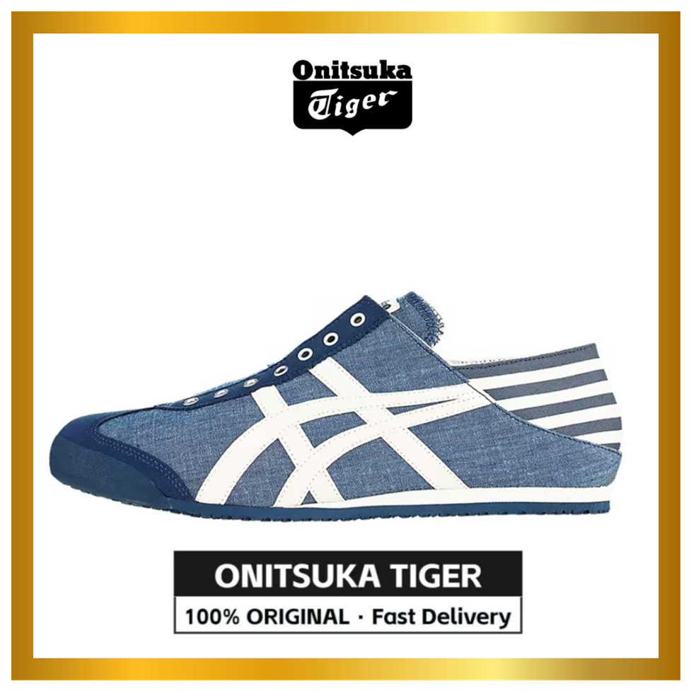 【Official Store】Tiger Mexico 66 Blue White Sports SneakersUnisex TH342N-4202