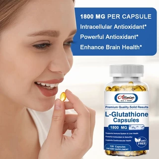 Alliwise L-Glutathione 1800mg Capsule เพื่อผิวขาว ต้านอนุมูลอิสระ จุดด่างดำ กำจัดรอยแผลเป็นจากสิว