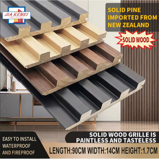 Solid Wood Wallpaper Sticker Waterproof Grille Design Ecological Board  background Wall Panel