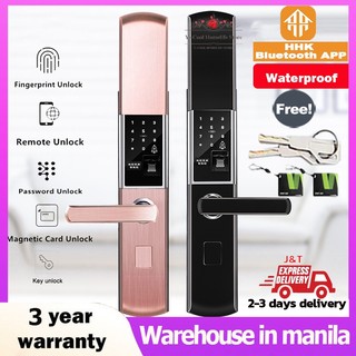 Smart Automatic Sliding Door Lock Security Fingerprint Lock Home Hotel Main Door Electronic Lock Set