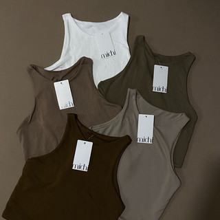 MICHI mary DOUBLE LINING RACERBACK TOP