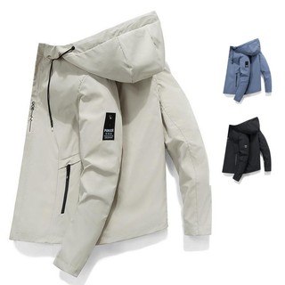 Jacket For Men Hooded Windproof Men's Bomber Jacket Korean Pilot Jacket L2056