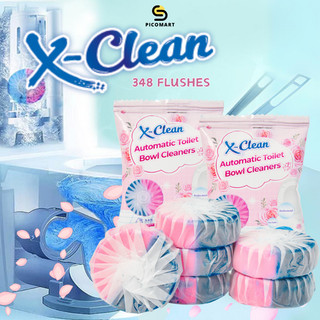 12PCS X-Clean Toilet Cleaning Tablets Automatic Tank Bowl Bathroom System Toilet Cleaner Picomart