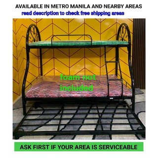 DOUBLE DECK BED FRAME/PULL-OUT (P.O.) BED((chat first before placing your order)