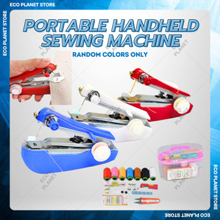 Multifunctional Household Sewing Set Useful Handheld Mini Portable Sewing Machine Color Line Set