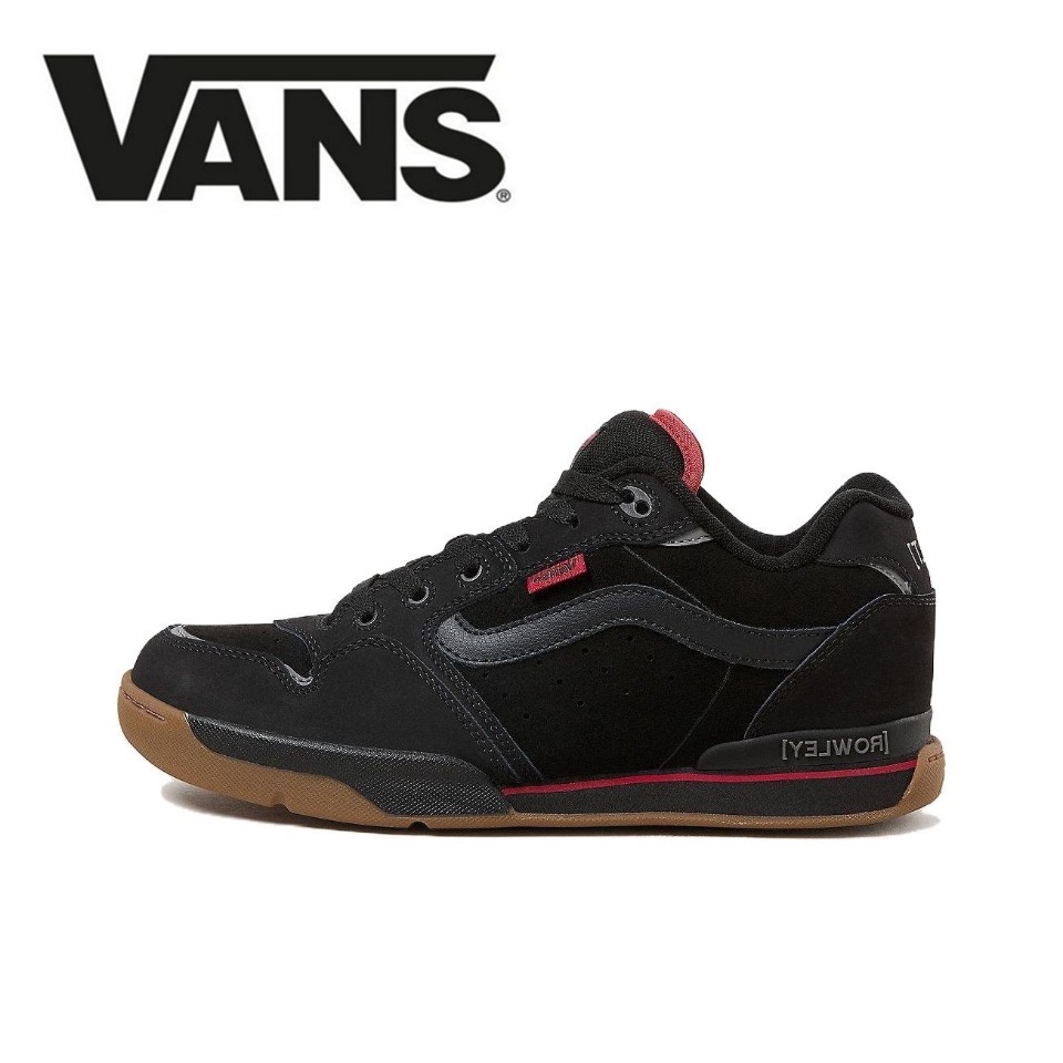 【100%Original】Vans Rowley XLT Unisex Sneakers Low Top Black Red VN000D1GA2T