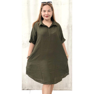 Bella Polo Dress for plus size XL to 3XL with 2 Pockets