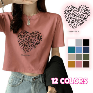 Fashionable Korean Women Cropped Top Cotton High Quality for Ladies Large to XXL