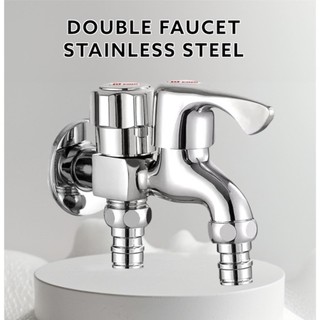 Stainless Steel Faucet Bathroom Faucet Wall Mounted Faucet Washing Machine Faucet Multifunctional