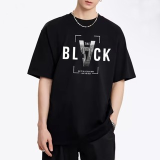 The Black Fashion T-shirt For Men Short Sleeve Casual Tops