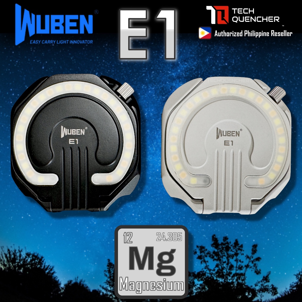Wuben E1 ไฟฉายแมกนีเซียม - 300 ลูเมน - รองรับ Magsafe - อุณหภูมิ 3 สี - USB C - EDC