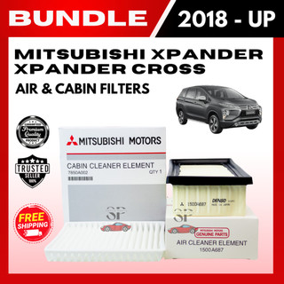 BUNDLE SALE! Cabin & Air Filters for MITSUBISHI XPANDER / XPANDER CROSS (2018-UP) combo set quality