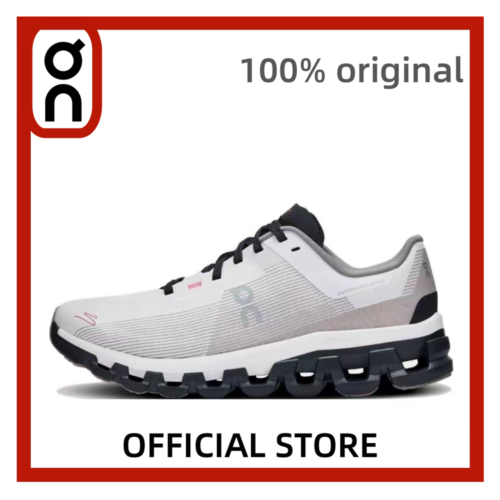 【ต้นฉบับ】On Running Cloudflow 4 รองเท้าผ้าใบผ้าใบสีดําสีขาวสีเทาสําหรับผู้หญิง 3WD30320462