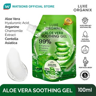 LUXE ORGANIX Aloe Vera Soothing Gel 100ml Sachet