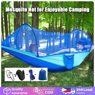 outdoor Hammock with mosquito net Camping Hiking hammock duyan with net double stand duyan