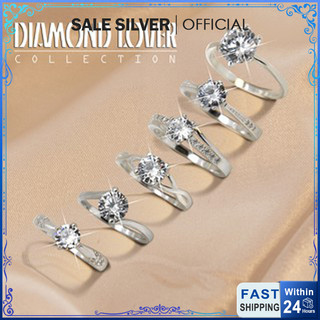 Flash sale Genuine 92.5% Italy Silver Diamond Lover Ring INSPIRED Ladies Ring Fashion Women Jewelry
