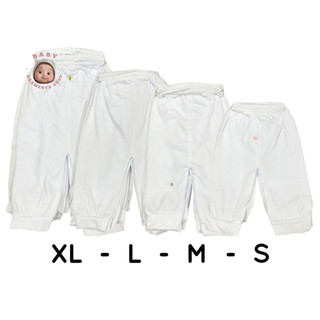 1Dozen/6pcs/3pcs Pajama For Newborn Baby Plain White Ordinary (Manipis)