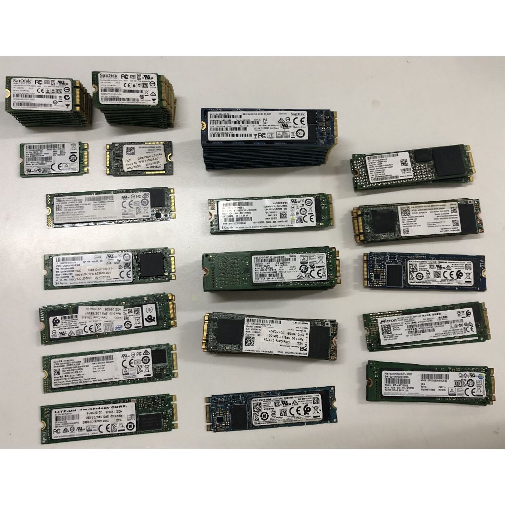 Ssd SATA M.2 NGFF 16GB 32GB 120GB 128GB 180GB 256GB 512GB 2230 2242 2280 SAMSUNG SK HYNIX MICRON SAN