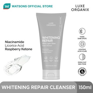 LUXE ORGANIX Whitening Repair Ultralight Glow Foam Cleanser 150g