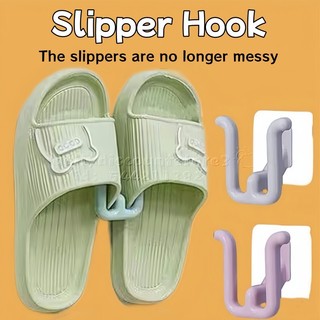 COD Slippers Rack Wall Mounted Bathroom Slipper Hook Drying Rack