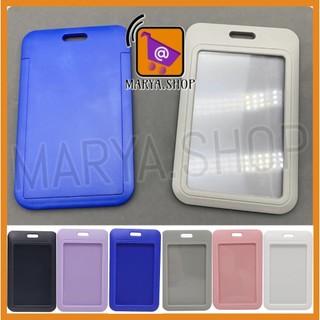 MARYA.SHOP 1pc ID Card Holder Multi-purpose Slide ABS Meteril ID Card Case School Card Holder