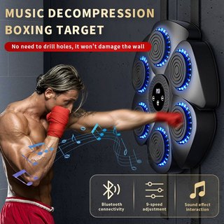 Music Bluetooth Boxing Target Home Boxing Machine Trainer Adult/Children Boxing Wall Target