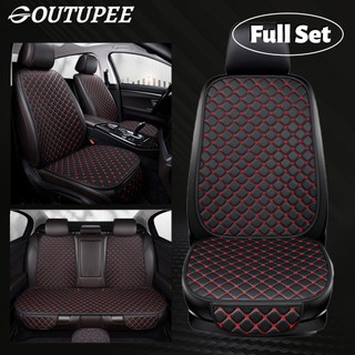 GOTUPEE Leather Car Seat Cover Cushion Universal Interior Accessories