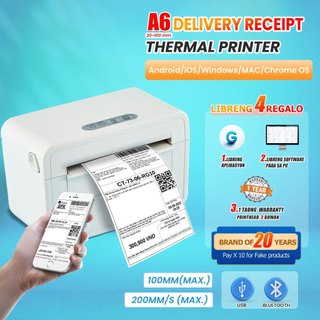 Thermal Printer Bluetooth WaybillBarcode Shipping Bluetooth A6 PrinterAWB Air Waybill Sticker