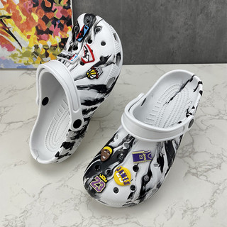 2026 New men graphic tie dye clog couple sandals solid color official sandals for women slippers