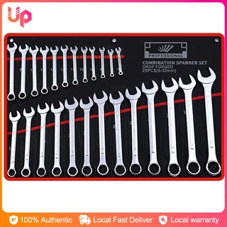Combination Wrench Tool Set 16pcs 8-32mm Professional Dual Purpose Allen Wrench Set for Motorcycle