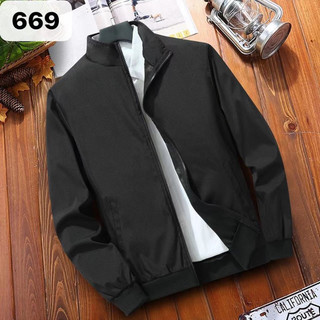 Men‘s korean fashion Unisex Bomber jacket New desigh No hood  Tutle Neck With Zipper （M-4XL）