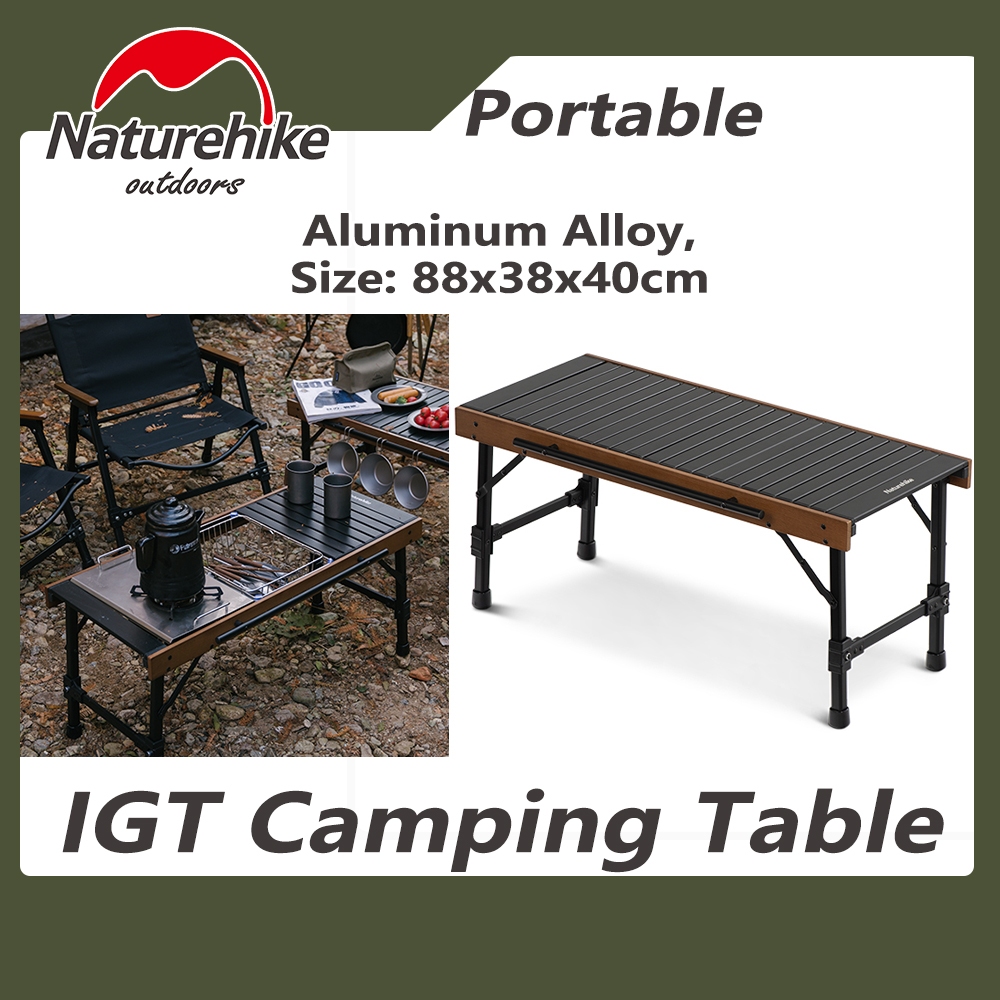 Naturehike Outdoor IGT Camping Table Detachable Camping Table Portable Barbecue Aluminum Alloy Table