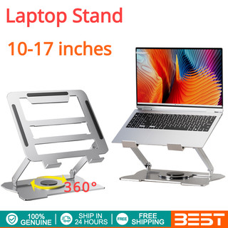 360° Rotating Laptop Stand Foldable Laptop Stand Height Adjustable Tablet Stand 10-17 inches Devices