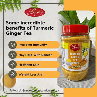 Lexies Turmeric Ginger Tea Powder 360g and Salabat 12pcs Sachet.FDA Approved