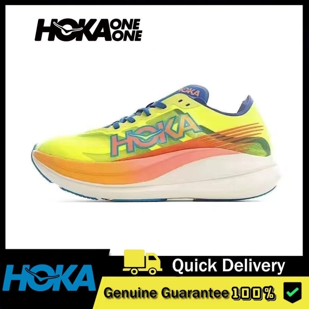 【100% Authentic】HOKA ONE ONE Rocket X2 Sneakers Unisex Running Shoes