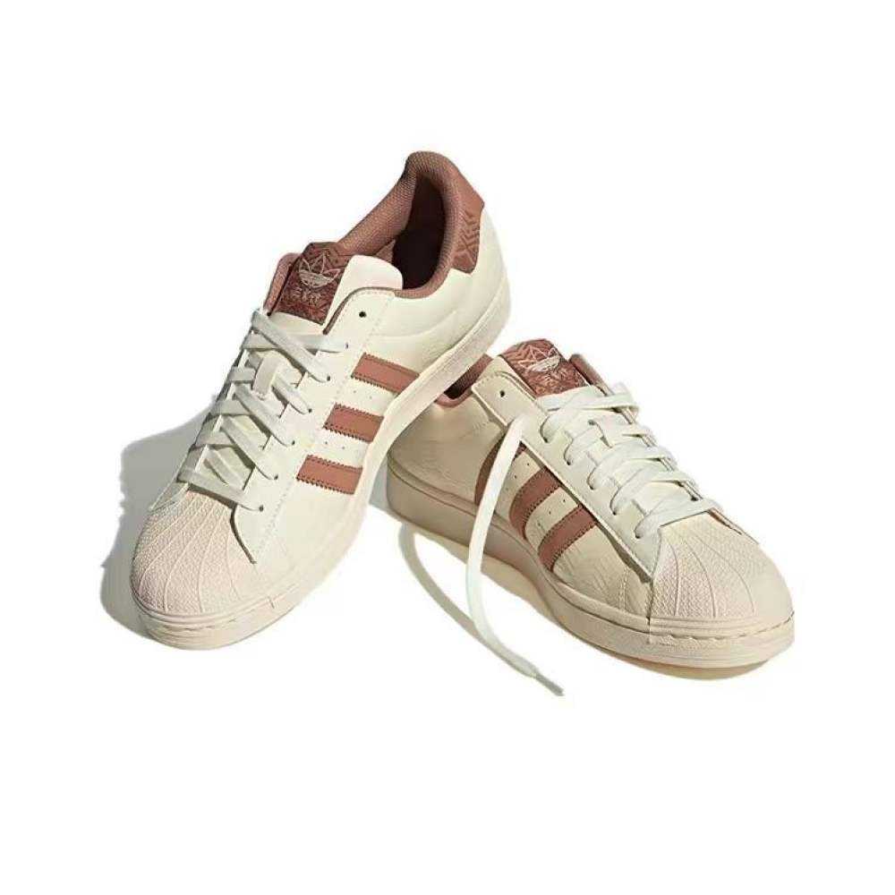 【AUTHENTIC】adidas Samba Cream-Brown IF0504 Low-top Board Shoes For Men Unisex Sneakers