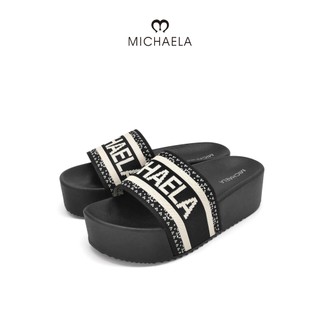 MICHAELA Korean Fashion Wedge Sandals Comfy Breathable Knit Light Classy Platform Slide SH6522211 CL