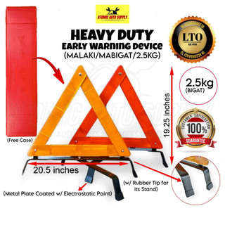 HEAVY DUTY EARLY WARNING DEVICE LTO APPROVED WITH PLASTIC CASE TRUCK (RED-AMBER) - (2.5KGS)