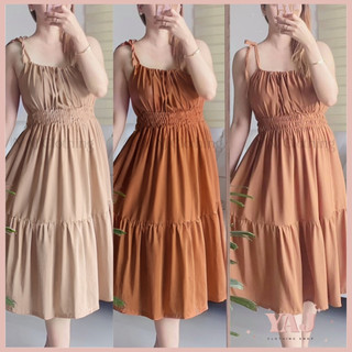 YAJ String Challis Midi Dress for Women