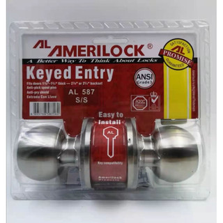 AMERILOCK DOOR KNOB LOCK SET 587/588/101/stainless