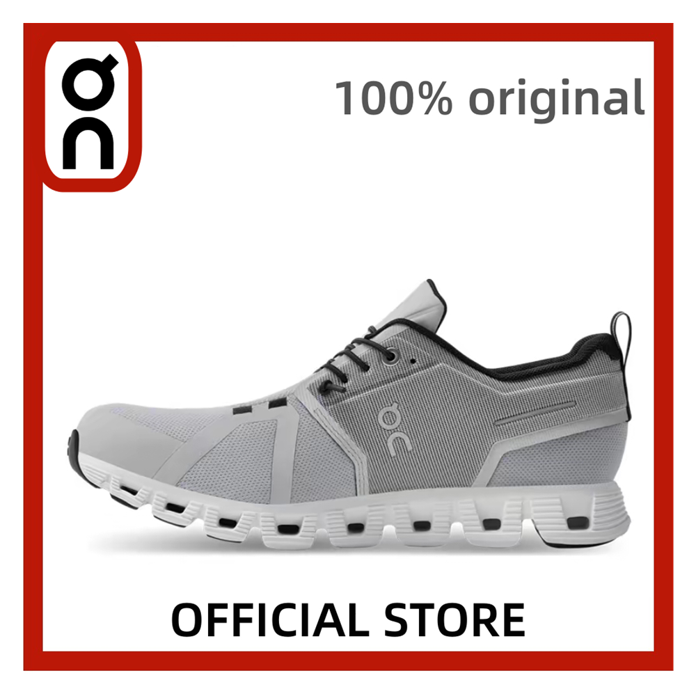 【ต้นฉบับ】On Running Cloud 5 รองเท้าฝึกผ้าใบสีเทาสีขาวสําหรับผู้หญิง 59.98837