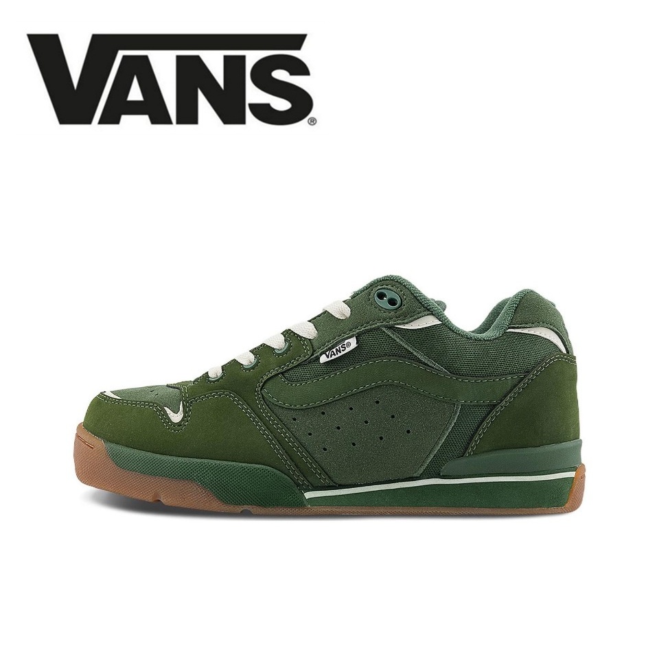 【100%Original】Vans Rowley XLT Men&Women Green Low Top Sneakers VN000E21BXU