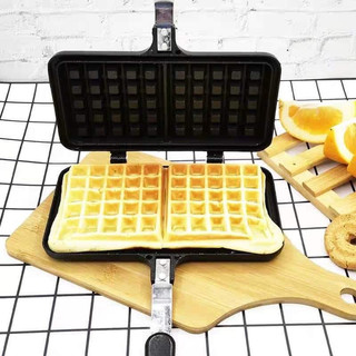 IKQPH Non-Stick Waffles Maker Mold Portable Iron Machine Household Kitchen Gas Pan