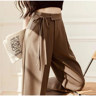 Kinwoo Best Selling High Waist Trouser Loose Type 26-32 Pants Women Velcro Lock