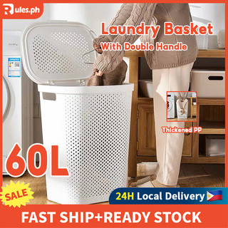RULES Laundry Basket With Cover High Quality Japanese Style Dirty Clothes Storage Organizer