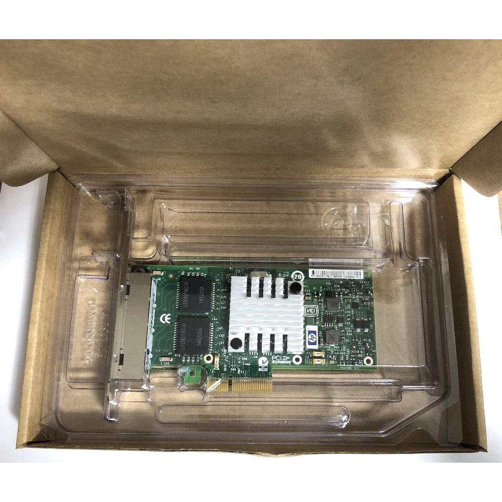 Hp NC365T 593720อะแดปเตอร์อีเธอร์เน็ต -001 PCI-E 4 พอร์ต Gigabit I340-T4 593722-B21 ความสูงครึ่งหนึ่