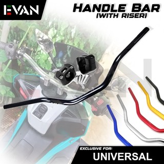 EVAN.PH Universal Handle Bar Fat Bar with Ricer/4mm+28mm Full CNC For Motorcycle 5035