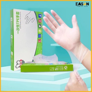 100 PCS Disposable TPE Gloves Latex Free Food Grade Gloves Kitchen Utensils Cooking Cleaning Gloves