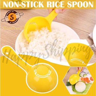 IKQPH 1pc Plastic Rice Rice Portion Rice Scoop Half Circle Rice Bowl Spoon Spatula Inner Cutter